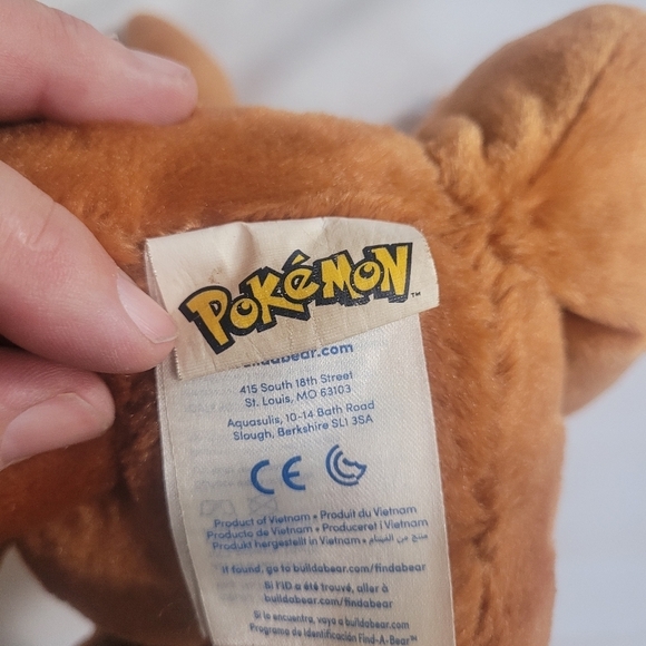 Pokemon Build A Bear Eevee 16" Plush Stuffed Animal - Picture 7 of 11